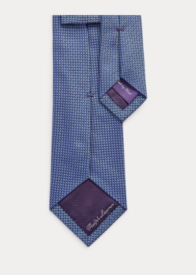 Corbatas Ralph Lauren Hombre Azul Marino / Azules - Patterned Silk - TXLAF7693